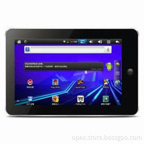 Tablet PC, 7 Inches WVGA Wide TFT Resistive Touchscreen, Supports Wi-Fi and External 3G